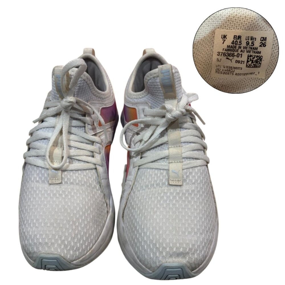 Puma SoftRide White & Pink Gradient Sneakers Women’s 9.5